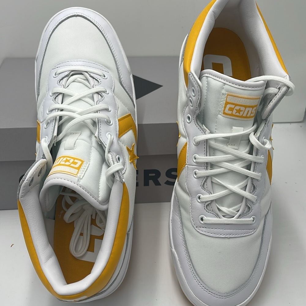 Converse Men’s Sneakers A08687C
FASTBREAK PRO MID WHITE/LIGHT YELLOW/WHITE - Picture 12 of 16